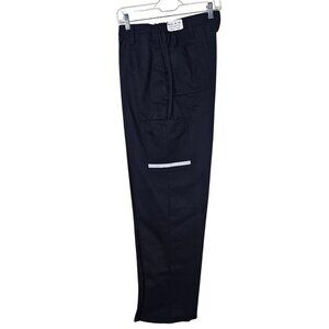 FedEx VF Imagewear Navy Cargo Work Pants Sz 14 Reflective Pocket Delivery Safety